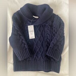 Baby Gap Navy Blue baby boy Sweater 0-3 Months NWT